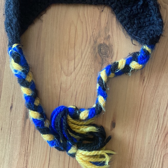 Crocheted Chase Paw Patrol Hat - Picture 4 of 5